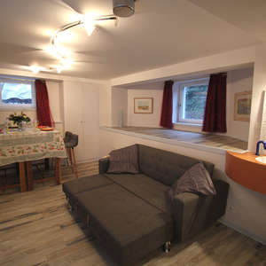 canapé lit 160 x 200 cm, location colmar calme & confort